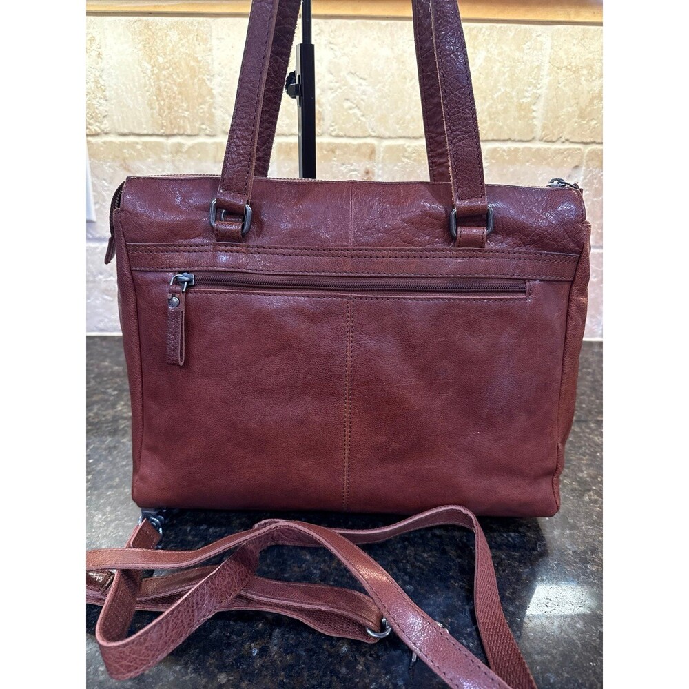 >>FIRM PRICE<<
Vintage Spikes & Sparrow Brown Leather Laptop Bag EUC - Picture 3 of 12